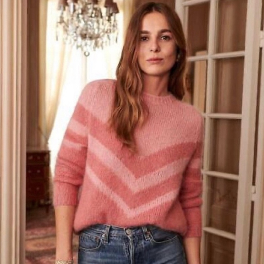 Sezane La Maille Mohair Wool Jumper - Size Small